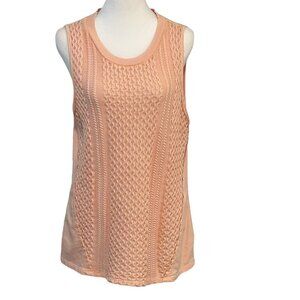 Saturday - Sunday Women's Knit Tank Top Peach Sleeveless Size ( L ) #N1426